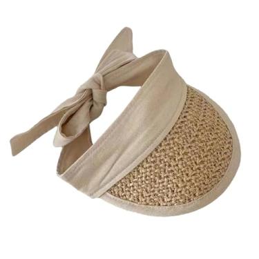 Imagem de Ioensy Boné com viseira para animais de estimação, boné casual de proteção solar para cachorro, chapéu de sol para animais de estimação, aba larga para, Bege