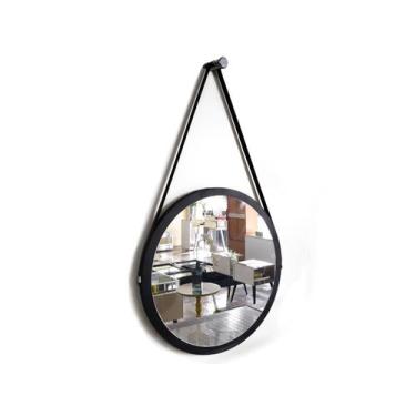 Imagem de Espelho Adnet Redondo Decorativo Banheiro Para Sala Para Quarto De Par