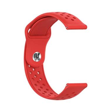 Imagem de Pulseira Nandos-Store compatível com Amazfit GTR 42MM / GTS 2 / GTS 2 mini/GTS 3 / GTS 4 mini (Vermelha NK)