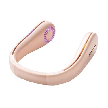 Imagem de Esportes ao ar livre USB Ventilador de pescoço suspenso G9 (rosa)