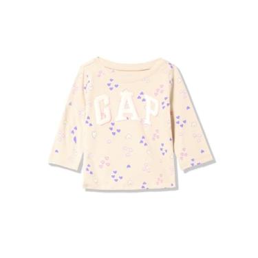 Imagem de GAP Baby-Girls Brannan's Favorites Logo Long Sleeve Tee T-Shirt Bedrock 12-18M