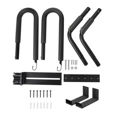 Imagem de CIADAZ Rack de prancha de surf para scooter/ciclomotor, suporte de prancha de surf de alumínio leve para esportes ao ar livre Suporte para montagem em motocicleta Conjunto de rack para prancha de surf