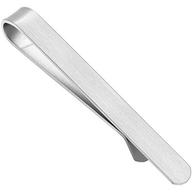 Imagem de Clipes de gravata de 5,5 cm para homens em caixa de presente, conjunto de clipes de gravata para homens, gravata regular ou gravata tradicional, presente de aniversário de aniversário, Natal, Dia dos Namorados, 2.5 Inch, Metal, Sem pedras preciosas