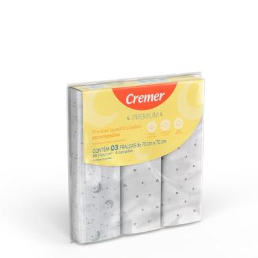 Imagem de Fraldas Quadriculada premium com 3 unidades 656511 estampada