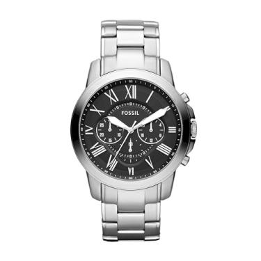 Imagem de Fossil Relógio Masculino Grant Quartz Cronógrafo Inoxidável, Cor: Prata (Modelo: FS4736IE)
