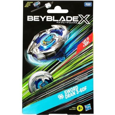 Imagem de Beyblade X Piao e Lançador SWORD DRAN 3-60F Hasbro F9580