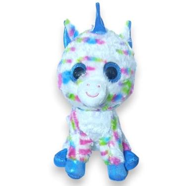 Imagem de Pelúcia Unicórnio Tynny Olhos Brilhantes Grande 25cm, Bichinho de Pelúcia Olhinhos Brilhantes
