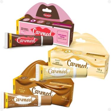 Imagem de Kit Hidratante Labial Carmed Ana Castela Coleção Docinhos Com 3 10g