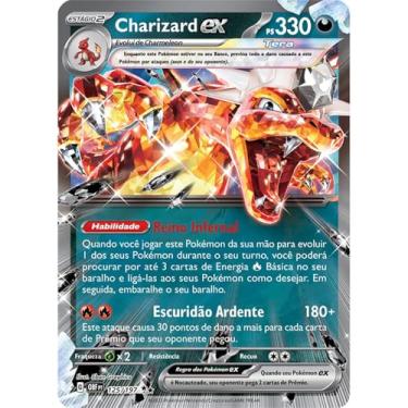 Imagem de Carta Pokémon - Charizard ex 125/197 - Obsidiana em Chamas - Copag