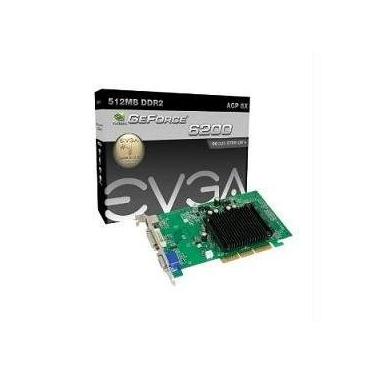 Imagem de eVGA Placa de vídeo 512-A8-N403-LR E-Geforce 6200LE AGP8X 512MB DDR2 DVI-I VGA