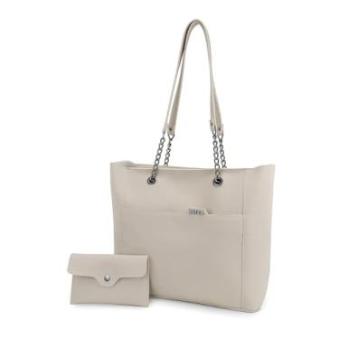 Imagem de Bolsa feminina SacoGrande Dia a Dia RETTA (MARFIM)