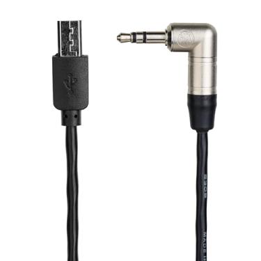 Imagem de Cabo Timecode para câmeras Sony FX3, FX30, A7S3, A1, 3,5 mm e Micro USB, compatível com gravador de áudio Tentacle Sync Track E Pocket