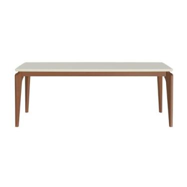 Imagem de Mesa de Jantar Retangular 8 Lugares New Lauren 208 cm Natural c/Off White Província