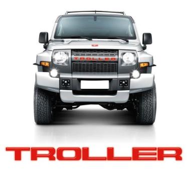 Imagem de Adesivo Grade Troller 2015/2021 Frontal Vermelho Refletivo - SPORTINOX