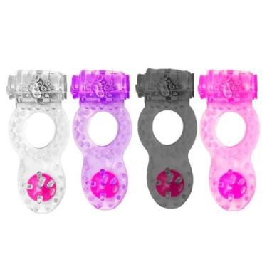 Imagem de Anel peniano com vibrador e pérola estimuladora miess - vipmix