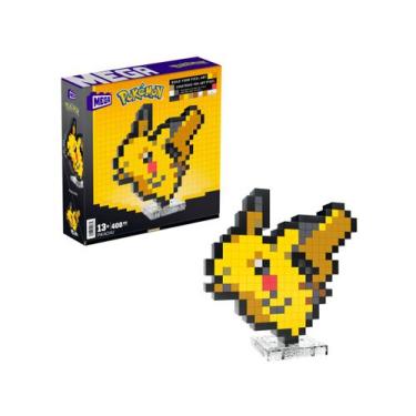 Imagem de Blocos de Montar Mega Pokémon Pikachú Estilo Retrô - Pixelado Mattel 4