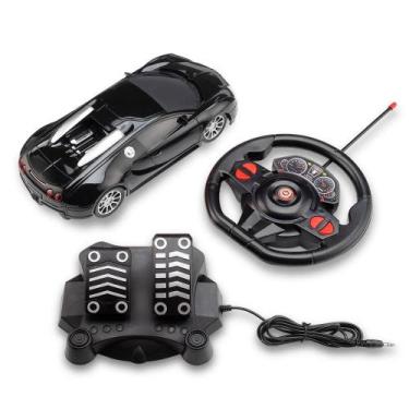 Imagem de Carrinho com Volante e Pedal Racing Control Nitro Preto Multikids - BR
