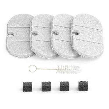 Imagem de Kit Refil 4 Filtros Fonte Água Bebedouro Pet Gato Cão MADOG
