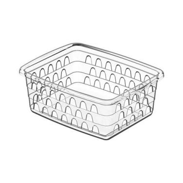 Imagem de Cesto Organizador Multiuso Pequeno 6X12X16 Cm Transparente - Uninjet