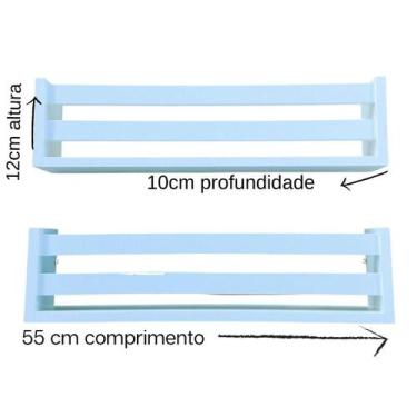 Imagem de Nixo Banheiro Lavabo Porta Cosmético Estante De Esmalte 55Cm - Arte Ce