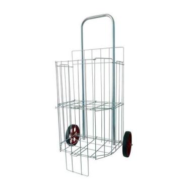 Imagem de Carrinho Feira Zincado Dobrável - Aramig