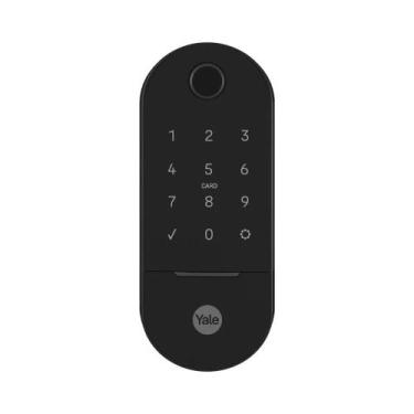 Imagem de Fechadura Digital Lia Preto Fosco Rolete Biometria Senha - Yale