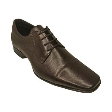 Imagem de Sapato Social Masc Rafarillo Couro Café Kit 4 em 1 34055-01 Tamanho:43;Cor:Marrom