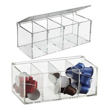 Imagem de Caixa de Acrílico Para Cápsulas De Café Dolce dolce gusto Nescafé três