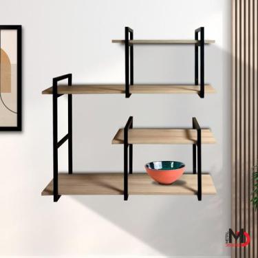 Imagem de Prateleira Suspensa Estilo Industrial Design Moderno e Elegante Para S