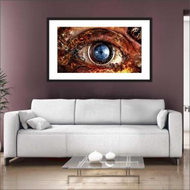Imagem de Quadros Decorativos Olhos Visão Salas Consultórios Médicos Com Moldura