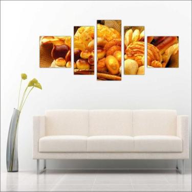 Imagem de Quadro Decorativo Padarias Bolo Cafeterias Decorações 5 Peças TT3 - Vi