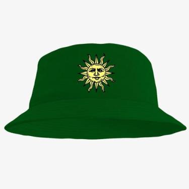 Imagem de Bone Chapéu Bucket Hat Estampado Sol - MP Moda Masculina, Único, Verde