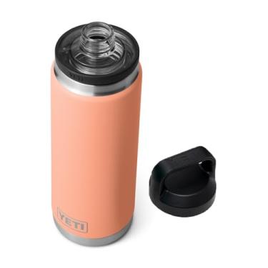 Imagem de Garrafa YETI Rambler de 740 ml, à prova de vazamento, isolamento a vácuo, aço inoxidável com Chug Cap, pêssego Low Country