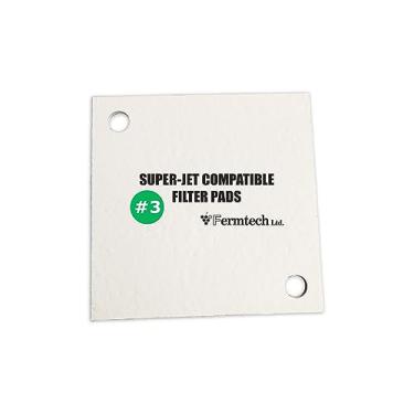 Imagem de Filtros de vinho compatíveis com SJ Super Jet #3 | Almofadas de filtragem de 0,8 mícron. Filtro de cerveja de vinho, Kombucha, Mead Mash. Filtração estéril| Não é um produto Buon Vino.