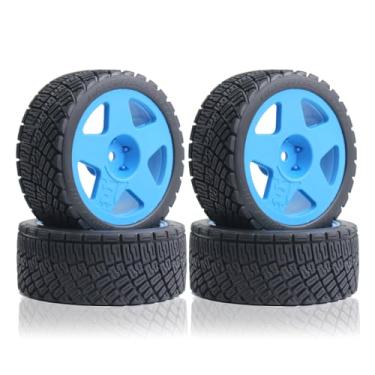 Imagem de Lifehead 67mm RC On-Road Rally Car Tires and Wheels for 1/10 RC On-Road Touring Drift Car HSP Tamiya XV01 TT01 TT02B HPI Kyosho FAZER MK2 /12mm Hex