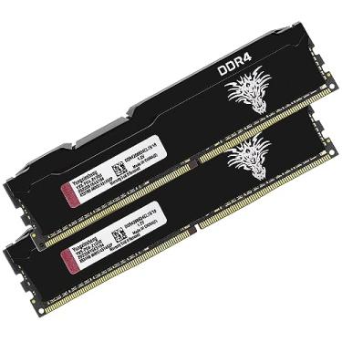 Imagem de Yongxinsheng Kit DDR4 2666MHz 32GB (16GBx2) Desktop RAM PC4-21300 UDIMM Non-ECC Unbuffered 1.2V 288-Pin CL19 PC PC Memory Upgrade Module Kit (preto)
