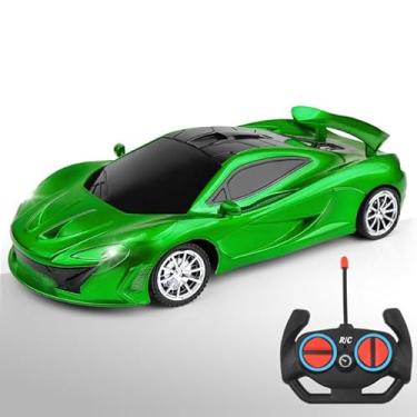 Imagem de Carrinho de Controle Remoto faróis em LED - Super Carros com Alta Velocidade (MVerde)