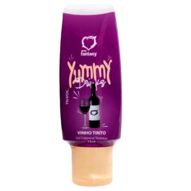 Imagem de Yummy Drinks Gel Comestível 15Ml Sexy Fantasy, VINHO TINTO