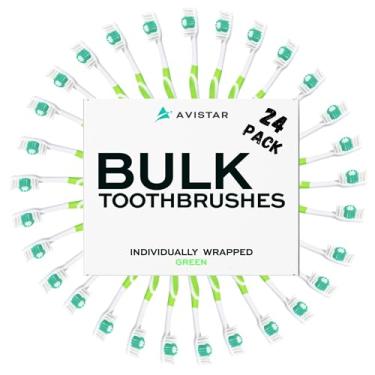 Imagem de Pacote de escovas de dentes a granel – 24 escovas de dentes embaladas individualmente a granel para viagens, hotéis, convidados do AirBnB, missões de socorro e doações – Pacote de escovas de dentes