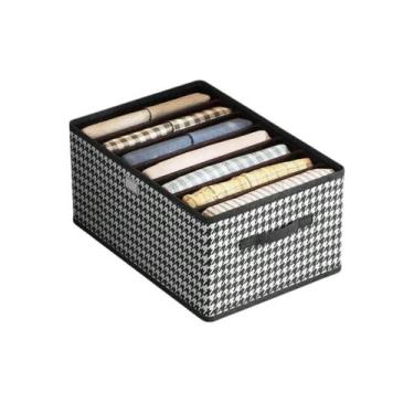 Imagem de Caixa Organizadora 7 Repartições em Tecido c/ Tampa - Prime Utilidades