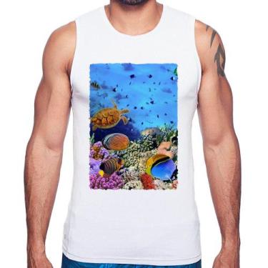 Imagem de Regata Fundo do Mar - Foca na Moda, Branco, P