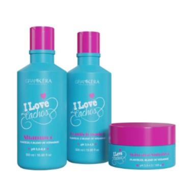 Imagem de Kit I Love Cachos Keranza- 3 Itens - GRANKERA 