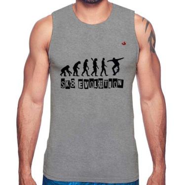 Imagem de Regata SK8 Evolution Boy - Foca na Moda, Cinza, G