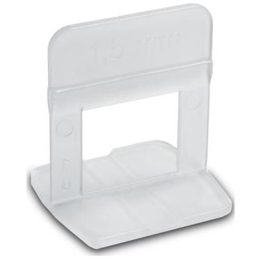 Imagem de Espaçador Branco Para Nivelamento De Piso - 100 Peças - Utplas, 2mm
