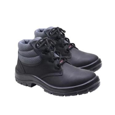 Imagem de Botina de Segurança Nobuck Flex KADESH Preta com Cadarço, Preto, 39