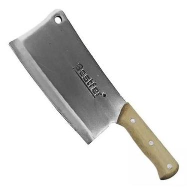 Imagem de Cutelo Com Furo em Aço Manganês 8" Pol 5,5mm Profissional - Bestfer