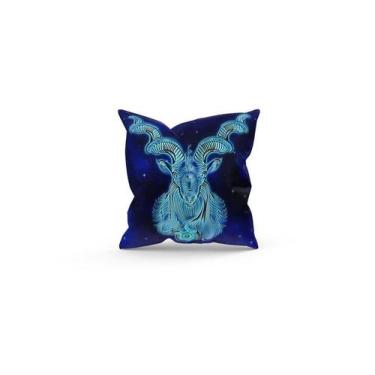 Imagem de Almofada Decorativa Cheia c/ Zíper 40x40 Capricórnio - Deluzz