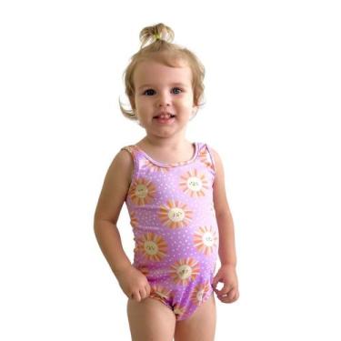 Imagem de Maio Menina Natação Praia Piscina Infantil Juvenil Com Forro - Fofotin