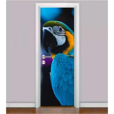 Imagem de Adesivo Para Porta ARARA - Natureza - Cores - Aves - PGG Impressão Dig