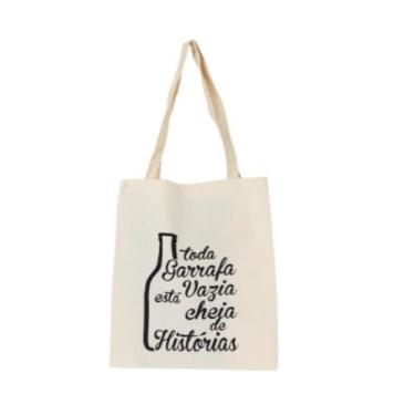 Imagem de Bolsa Ecobag 100% algodão Estampa GARRAFA VAZIA  - CARIOCA MAIS